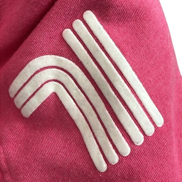 Disney Parks Mickey Mouse Pink Hoodie WDW Embroidery Stripes Colorful Soft Large - Picture 7 of 11